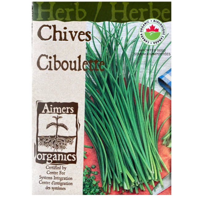 Aimers Organics Herb Chives Pkg.