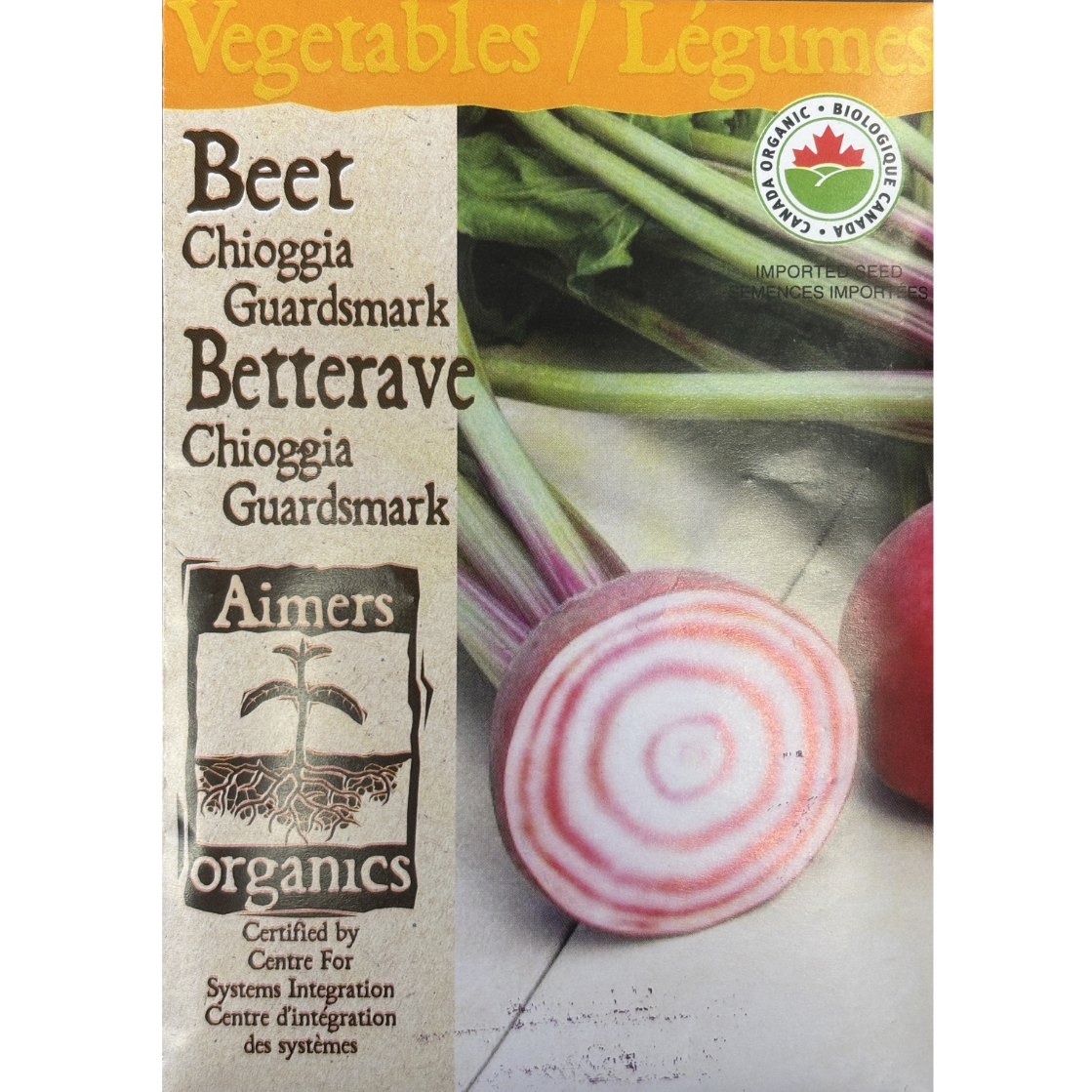 Aimers Organics Beet Chioggia Guardsmark Pkg.