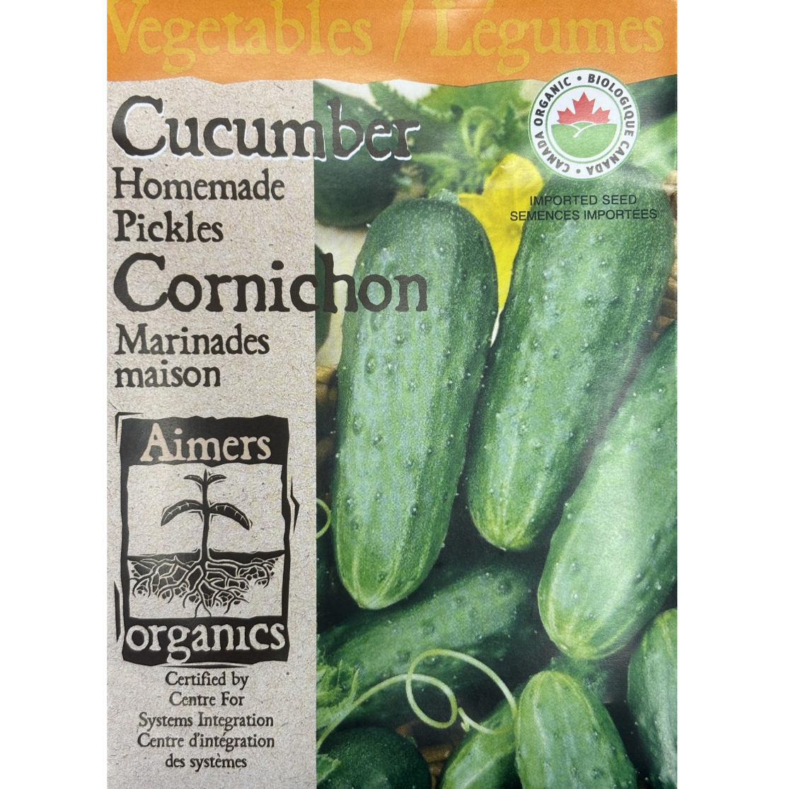 Aimers Organics Cucumber Homemade Pickles Pkg.
