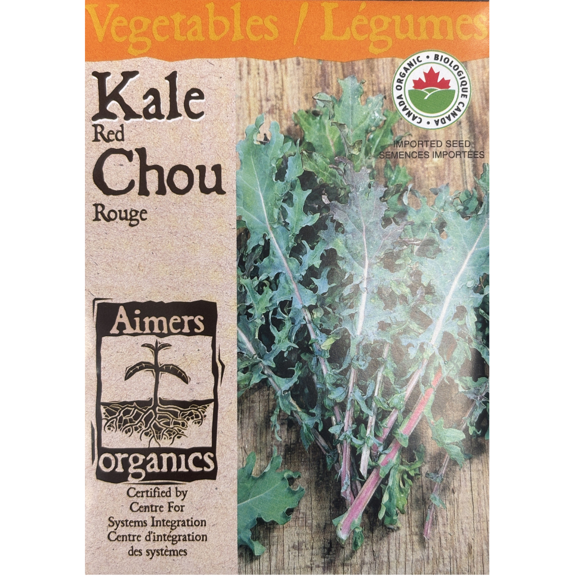 Aimers Organics Kale Red Pkg.
