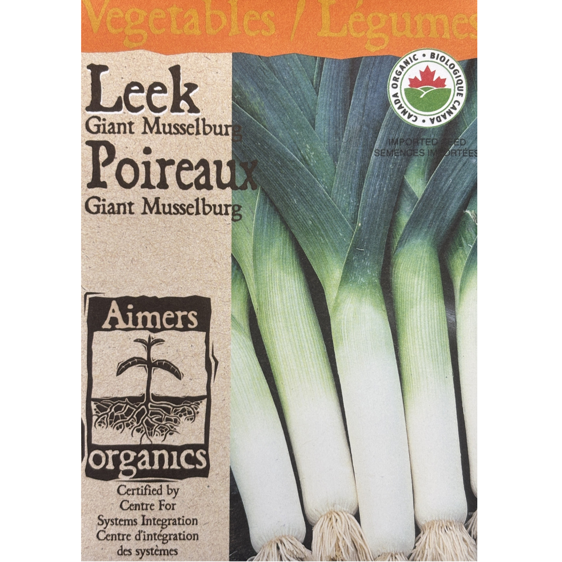 Aimers Organics Leek Giant Musselburg Pkg.