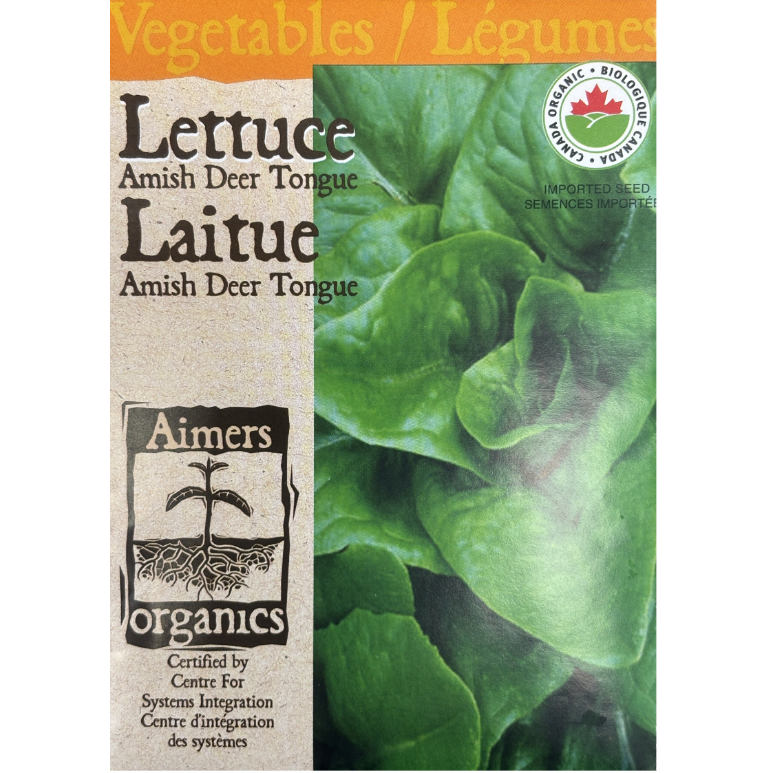 Aimers Organics Lettuce Amish Deer Tongue Pkg.