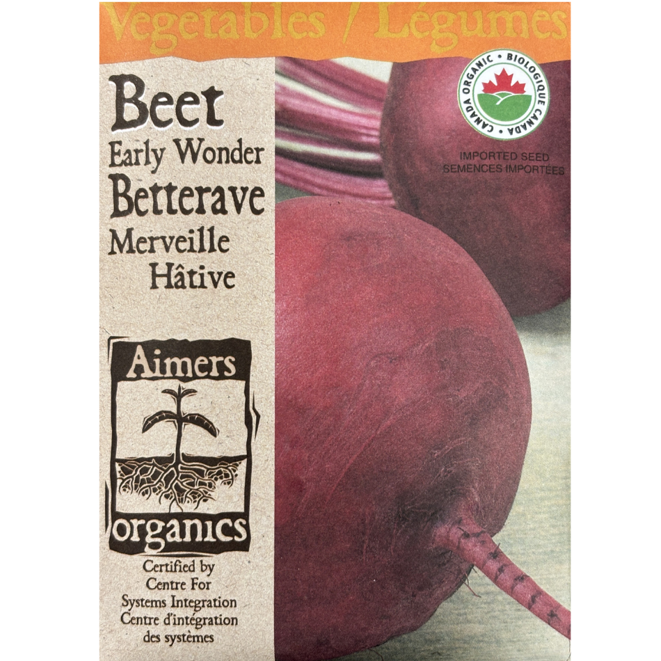 Aimers Organics Beet Early Wonder Pkg.