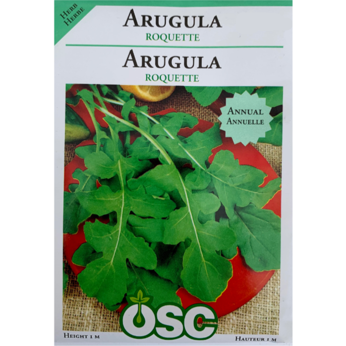 OSC Herb Seeds Arugula Roquette Pkg.