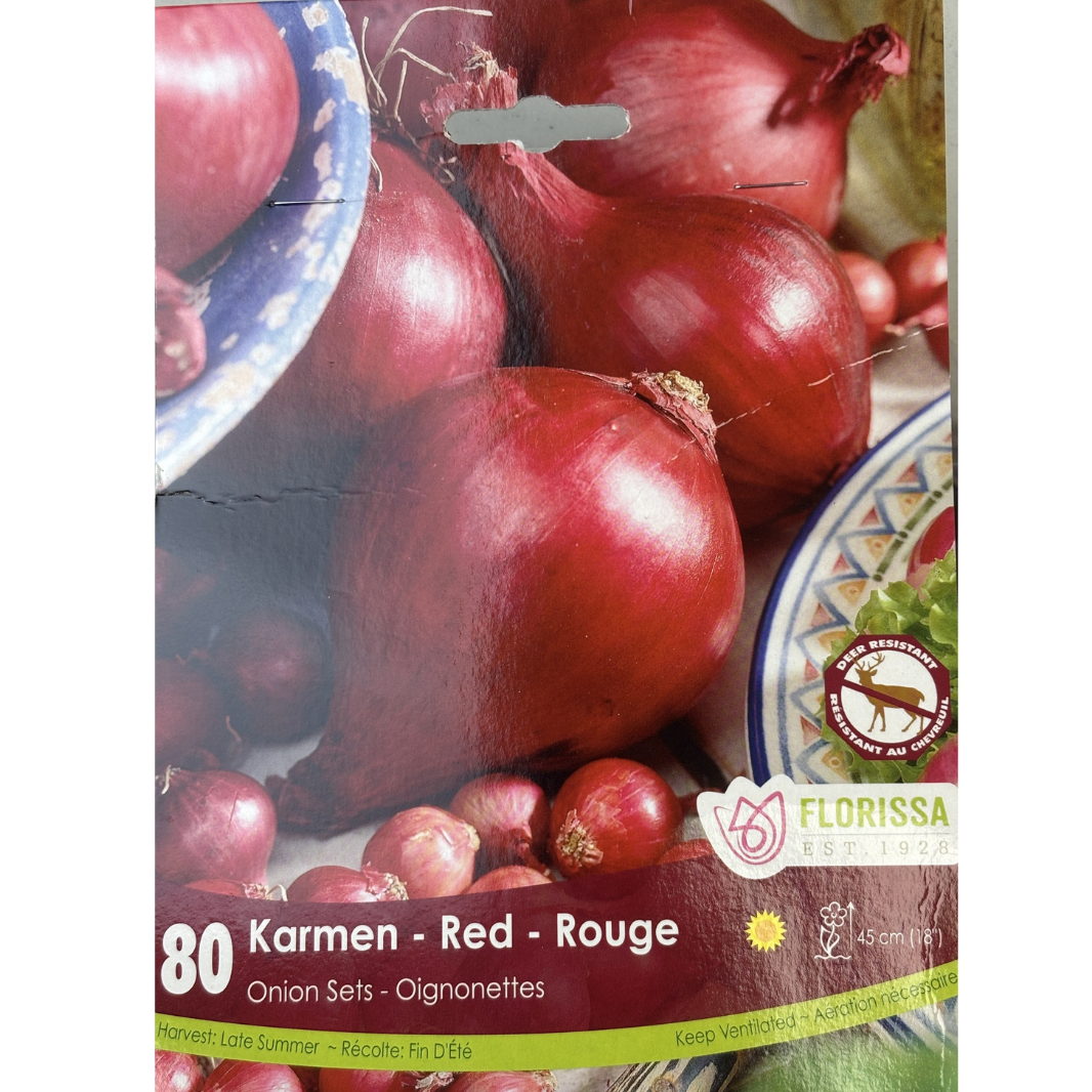Bulbs Onion Karmen Red Sets 80/Bag