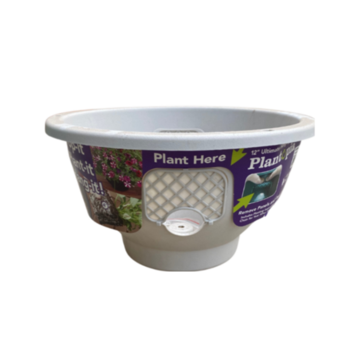 Hanging Basket Plantopia 12” Stone