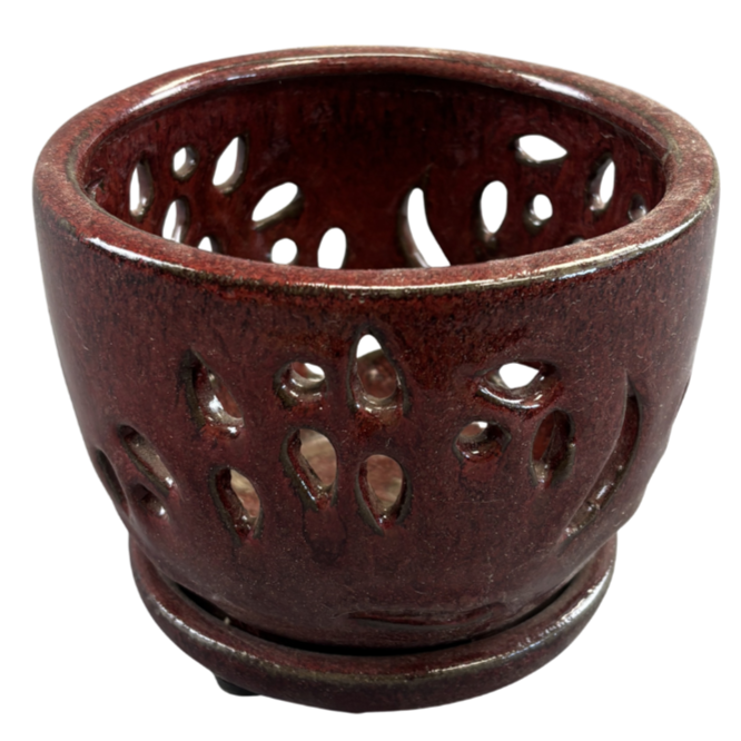 Orchid Pot w/Saucer Assorted MD