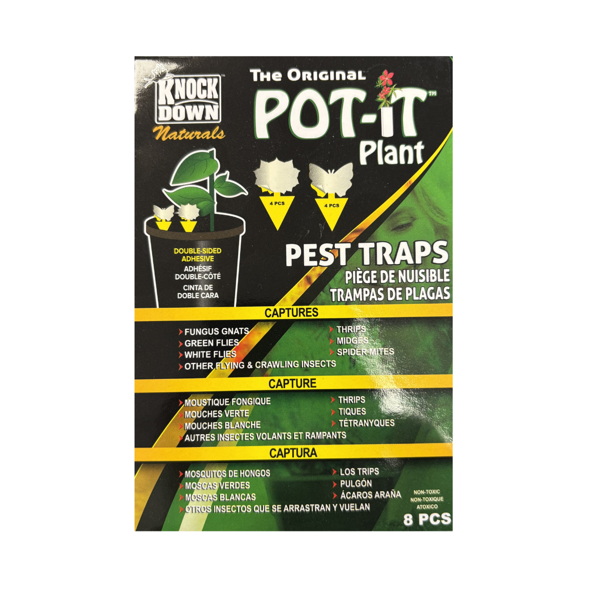 Sticky Traps Knock Down Pot-It