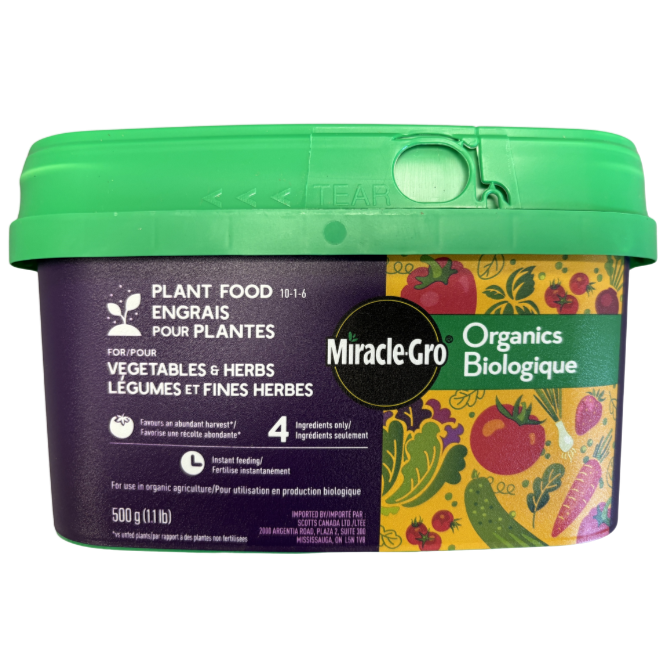 Miracle-Gro Organics Veg & Herbs 10-1-6 500g