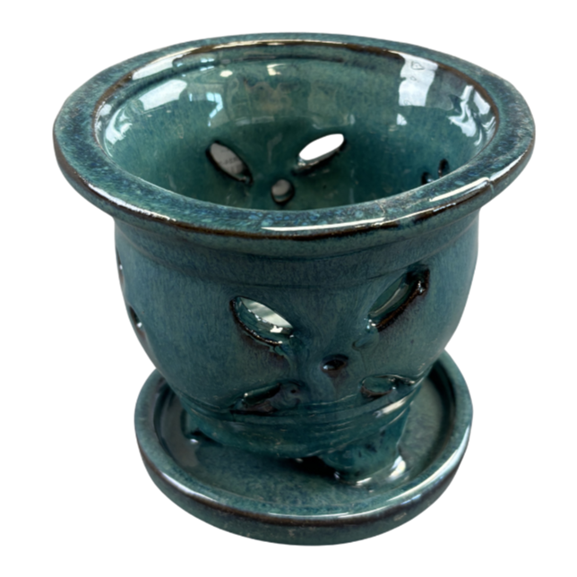 Orchid Pot w/Saucer Assorted SM