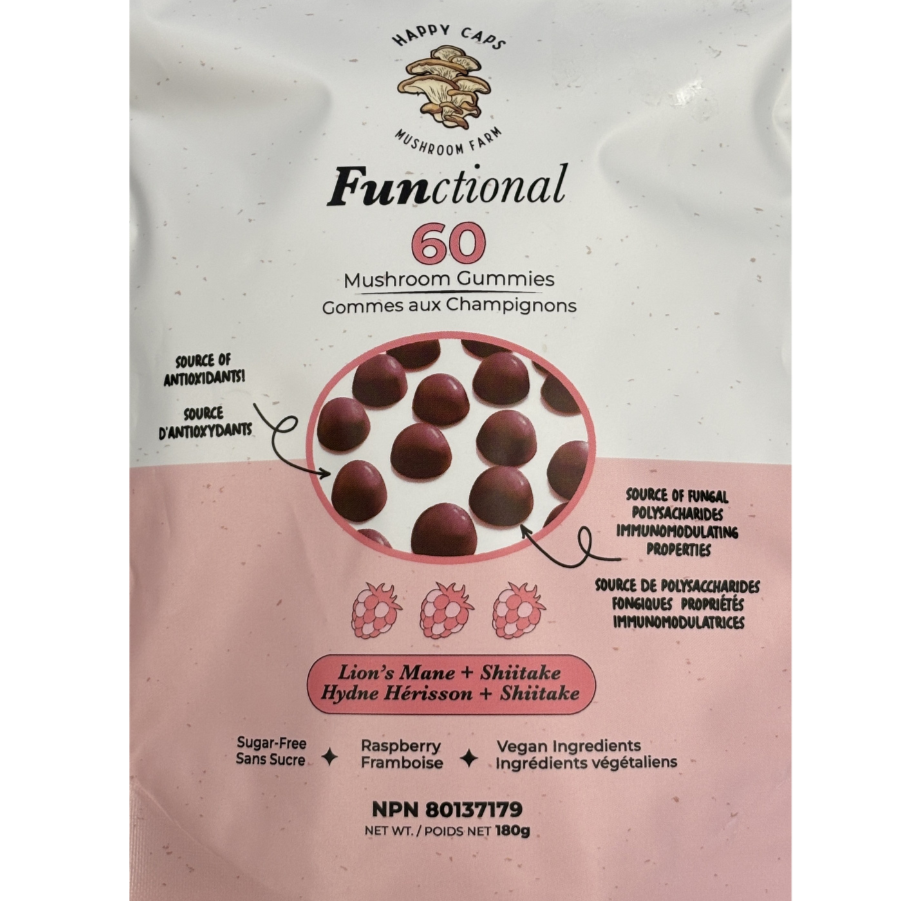 Mushroom Gummies 'Functional' Happy Caps