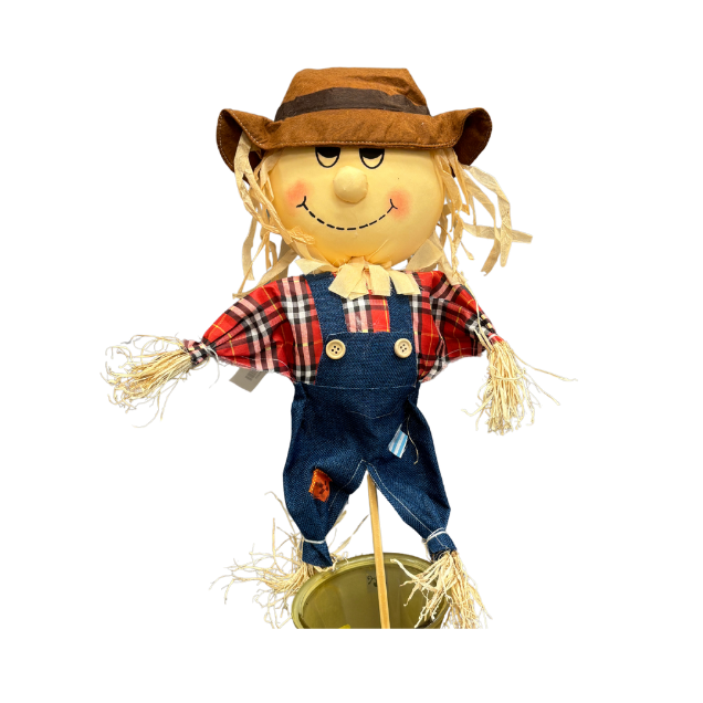 Mini Toddler Scarecrow on Pick (Assorted)