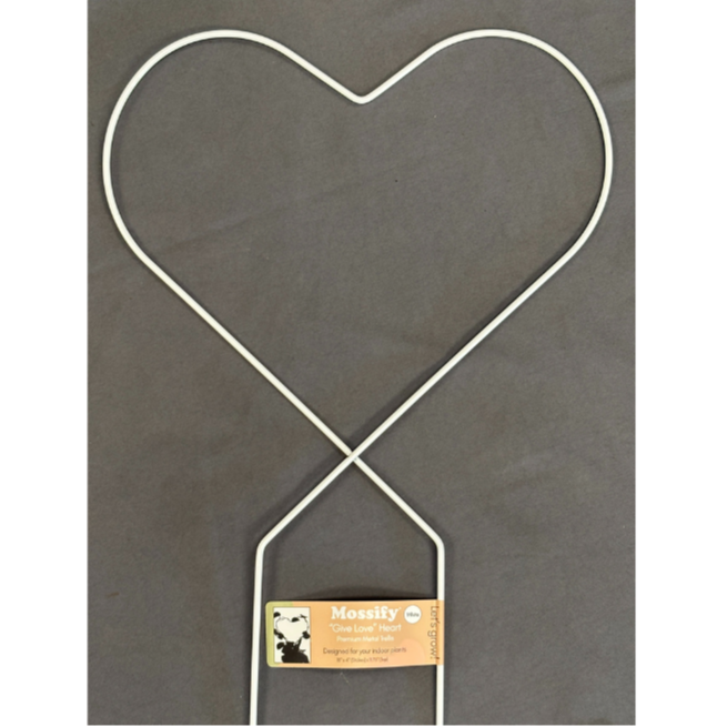 Mossify Heart Trellis Metal