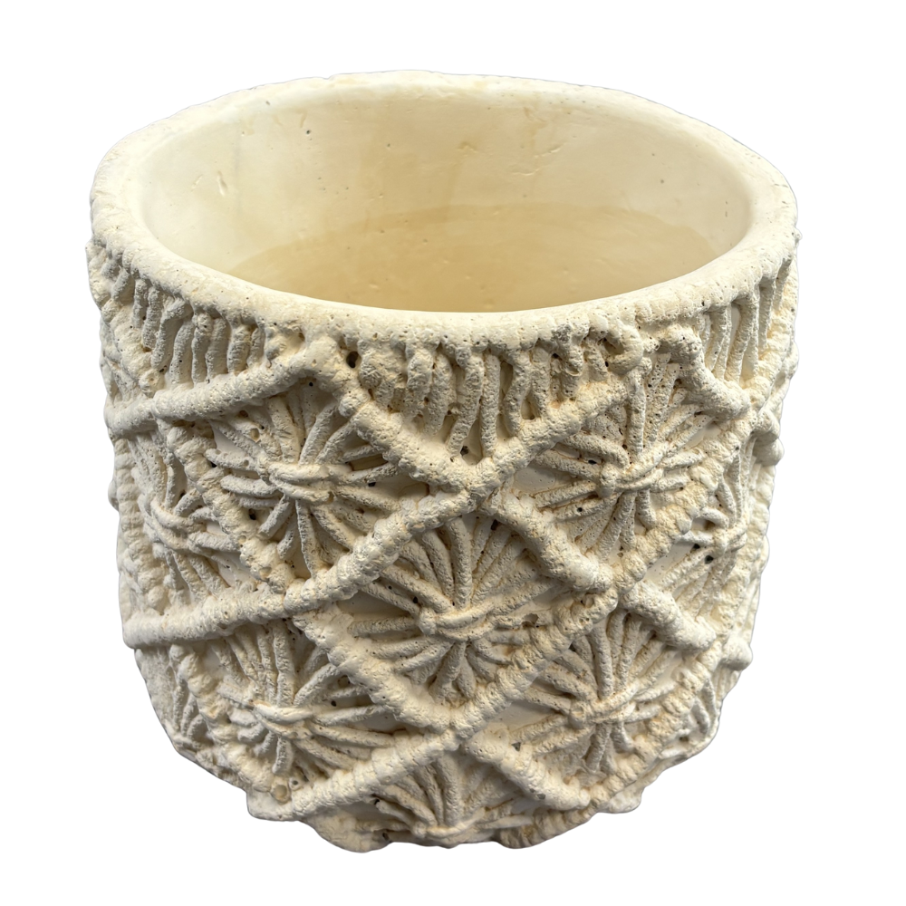 Macrame Style Ceramic Planters