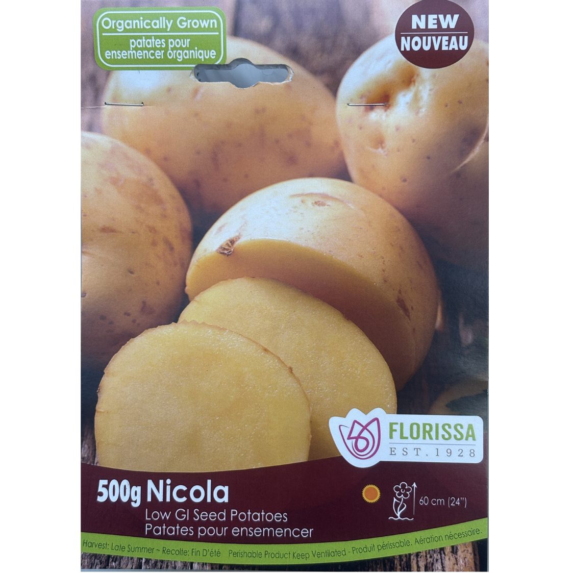 Seed Potato Nicola Organic Gourmet 500g