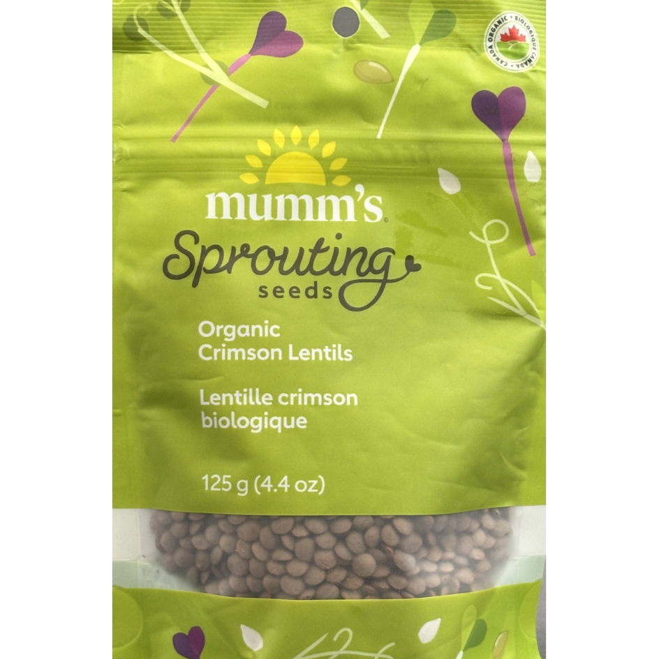 Mumm's Sprouts Crimson Lentils
