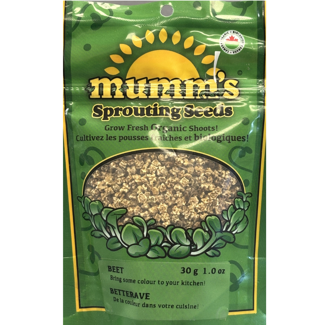 Mumm's Sprouts Beet Microgreens