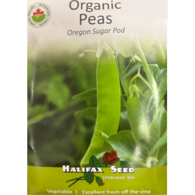 Halifax Seed Organic Peas Oregon Sugar Pod Pkg.