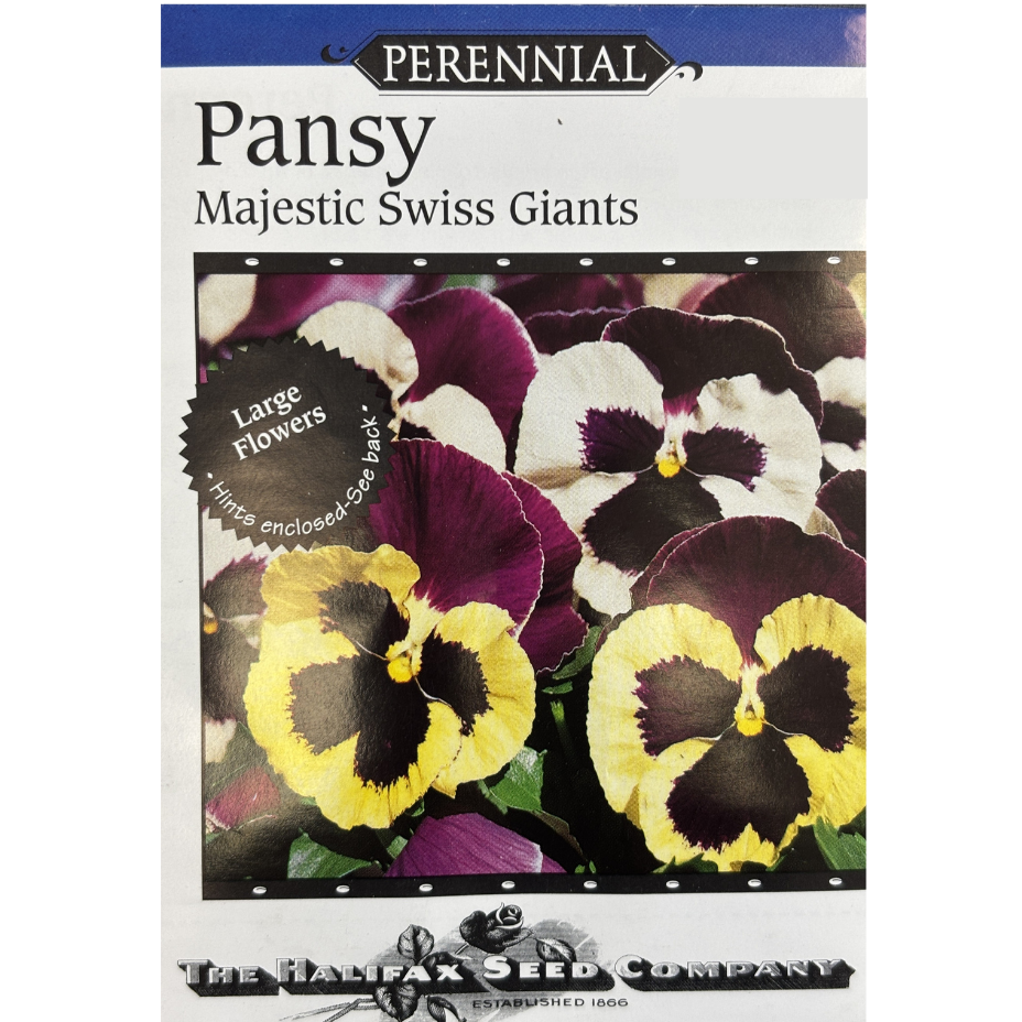 Halifax Seed Pansy Majestic Swiss Giant Pkg.