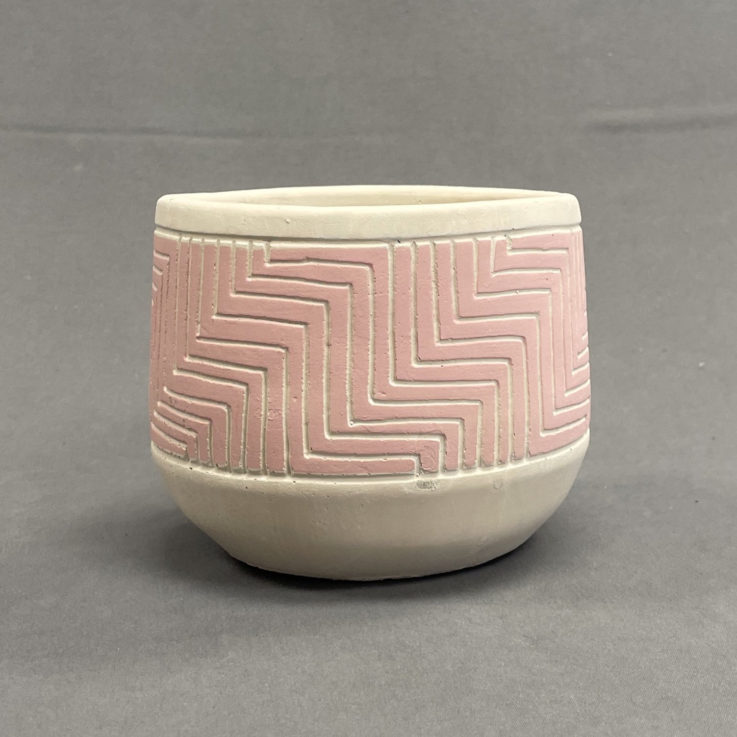 Planter Etched 5" Pink