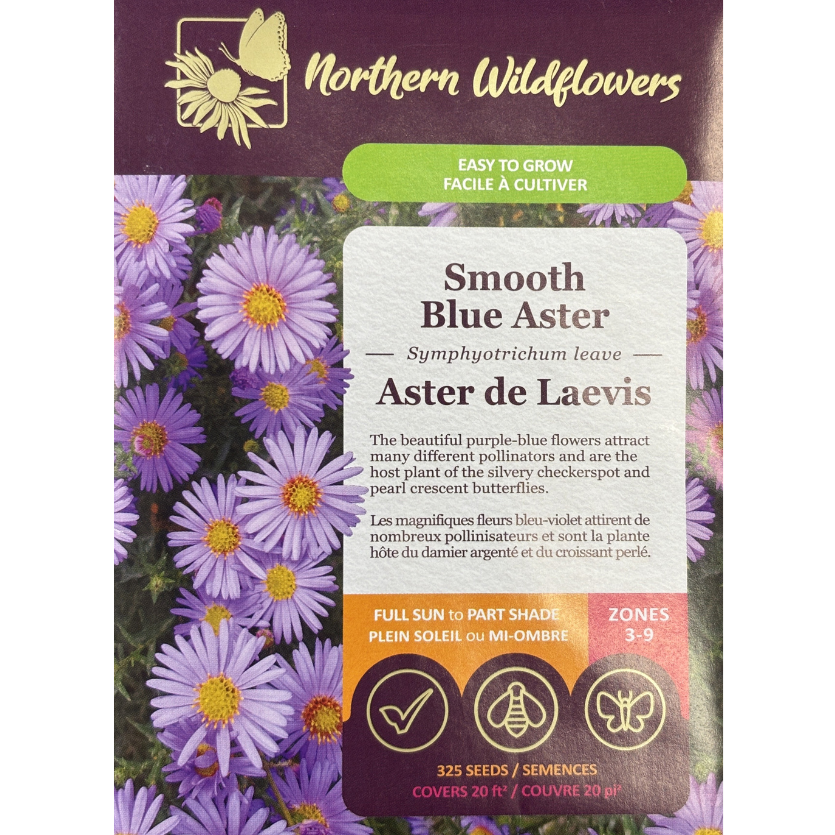 Northern Wildflowers Aster Smooth Blue Pkg.