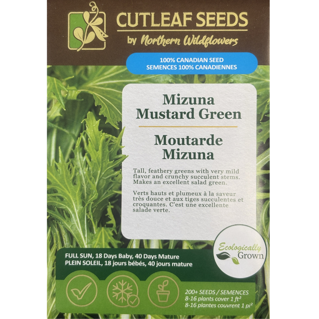Northern Wildflowers Mizuna Mustard Green