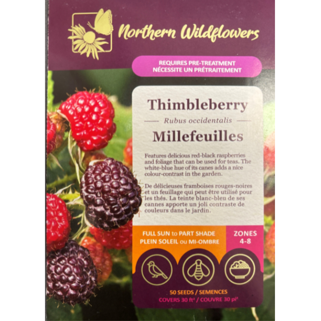 Northern Wildflowers Thimbleberry/Black Cap Raspberry Pkg.