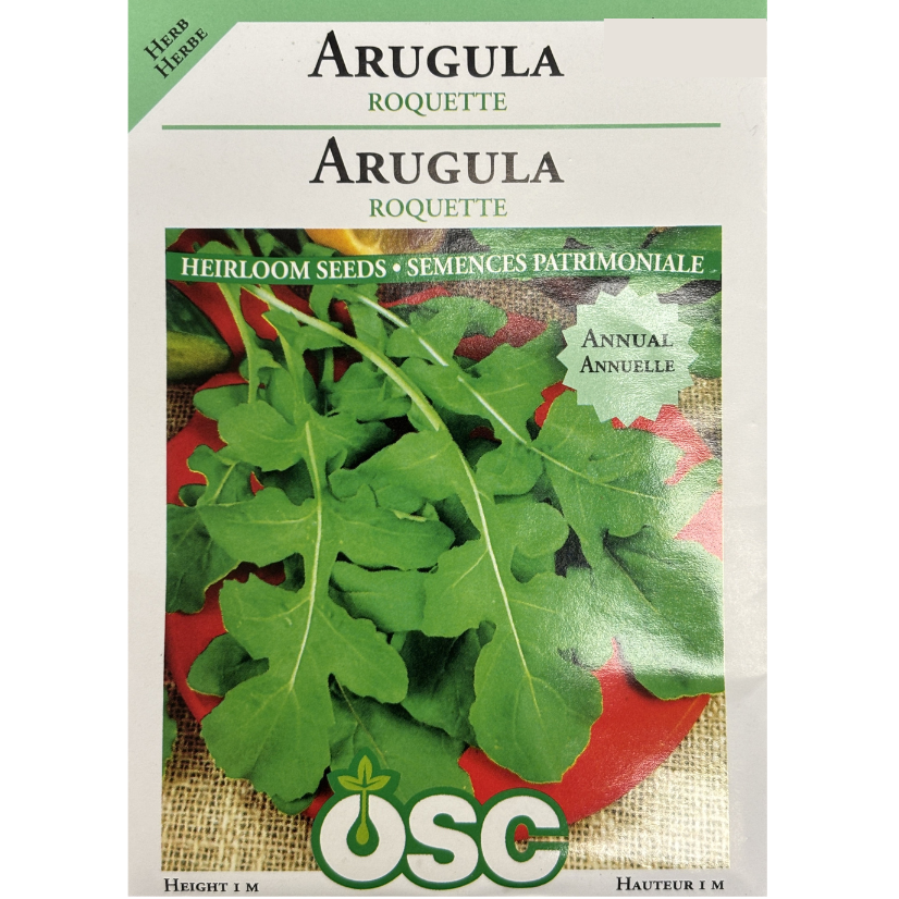 OSC Herb Seeds Arugula Roquette Pkg.