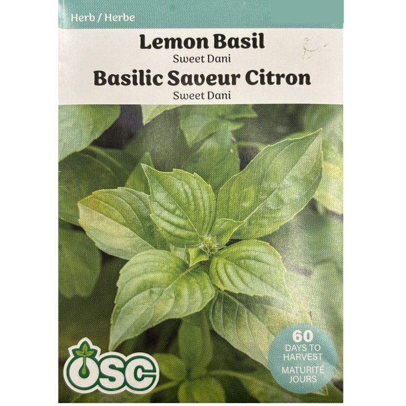 OSC Herb Seeds Basil Lemon Sweet Dani Pkg.