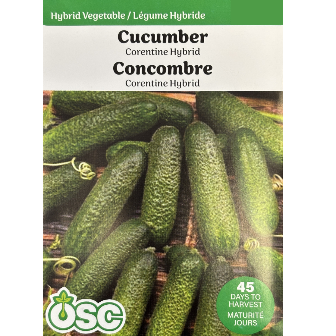 OSC Seeds Cucumber Corentine Hybrid Pkg.