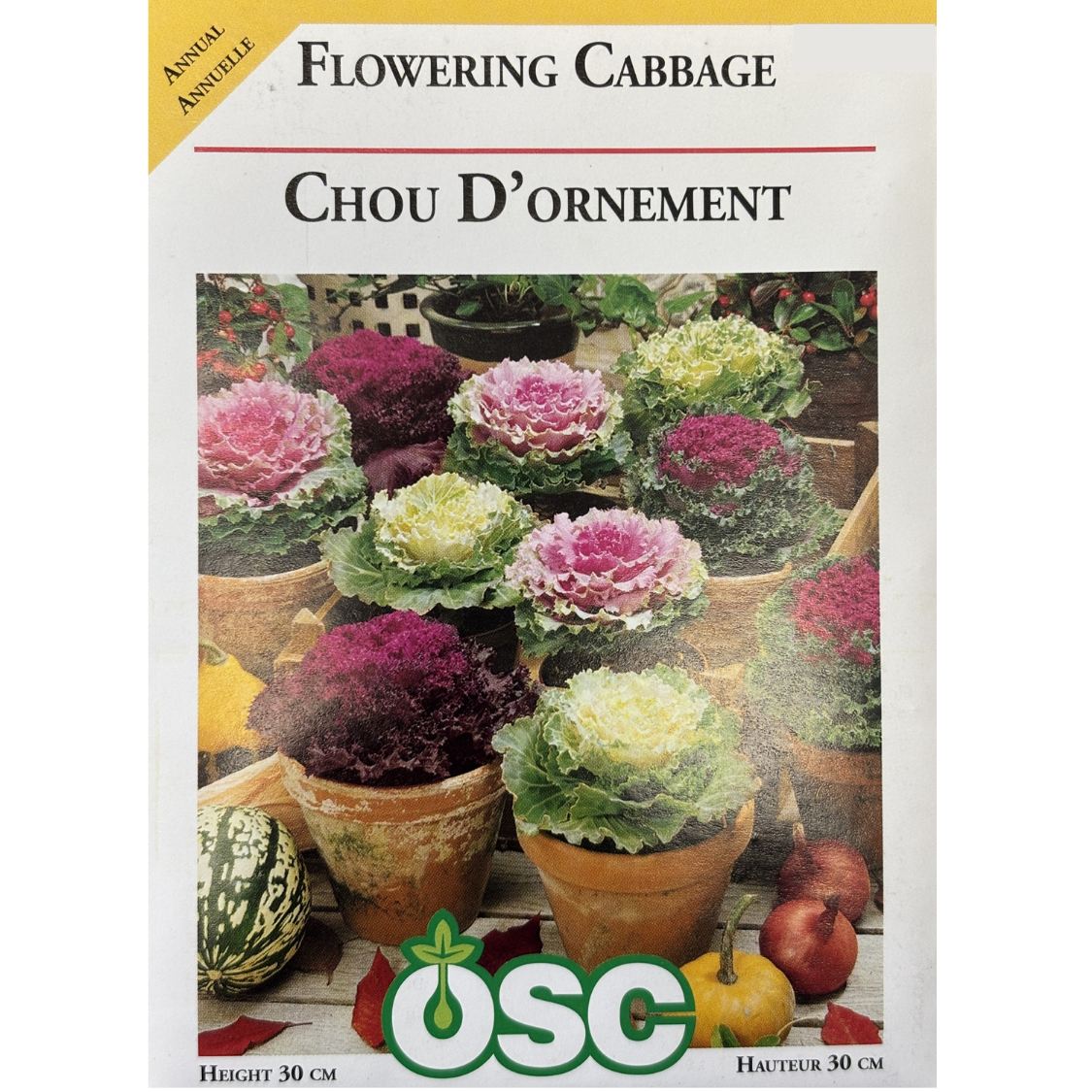 OSC Seeds Flowering Cabbage Pkg.