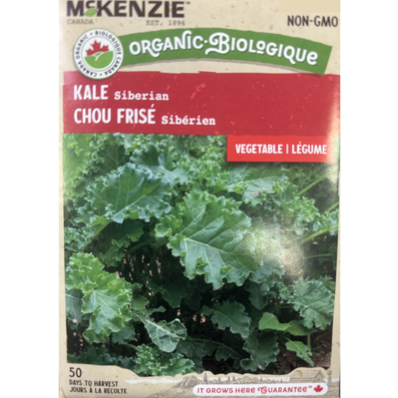 McKenzie Organic Seed Kale Siberian Pkg.