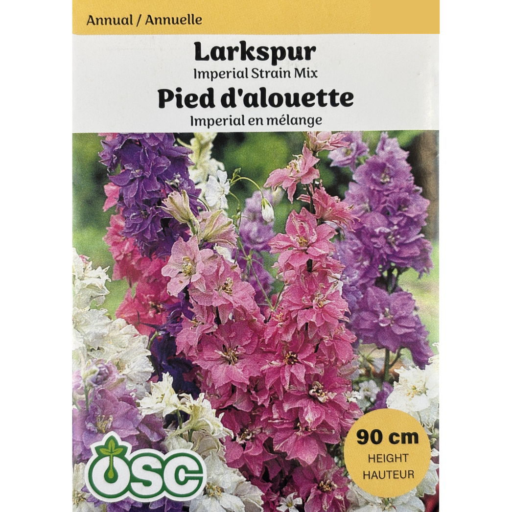 OSC Seeds Larkspur Imperial Strain Mix Pkg.