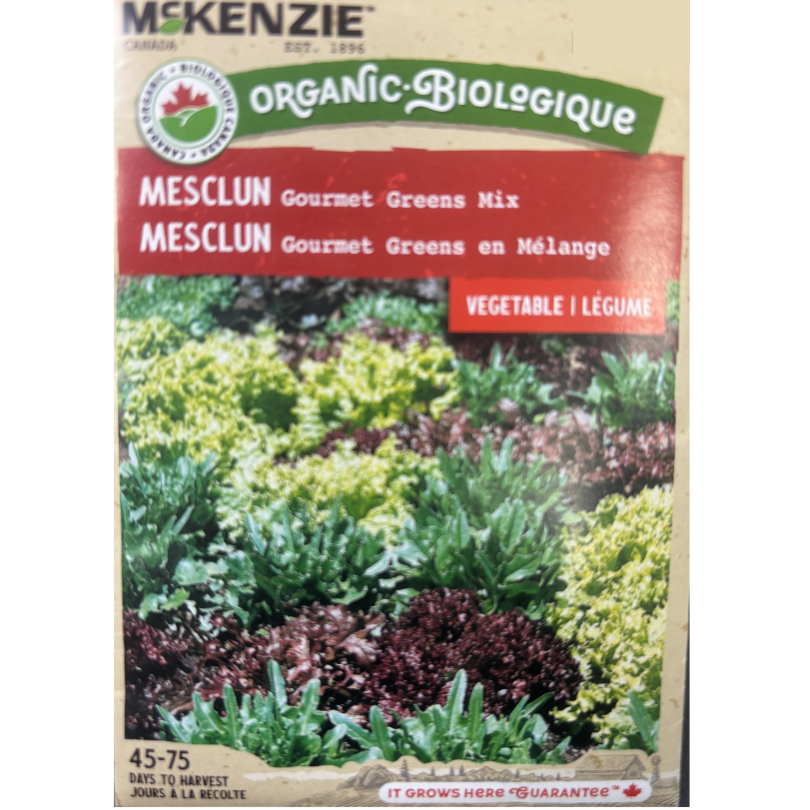 McKenzie Organic Seed Mesclun Gourmet Greens Mixture Pkg.