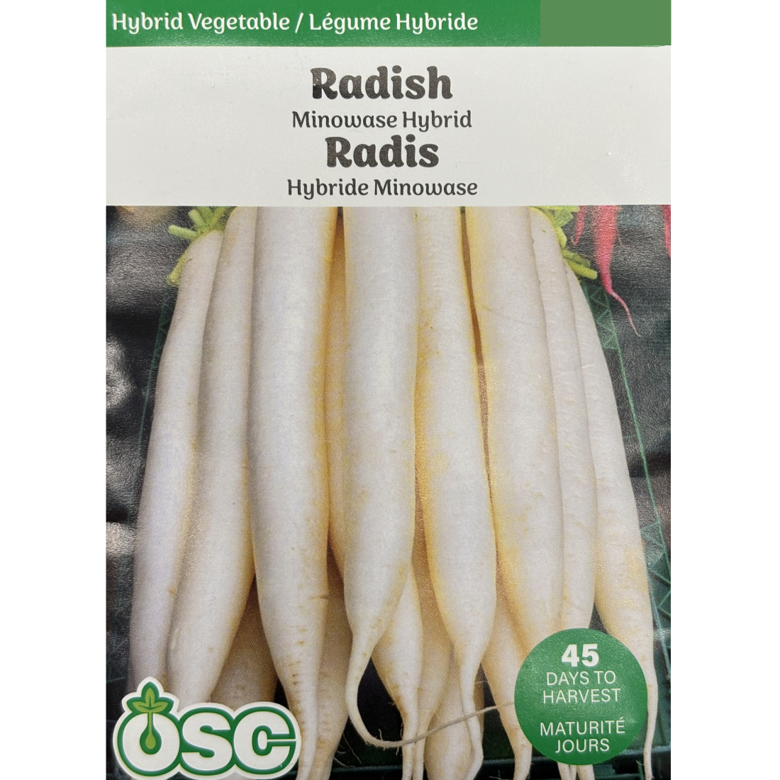 OSC Seeds Radish Minowase (Daikon) Pkg.