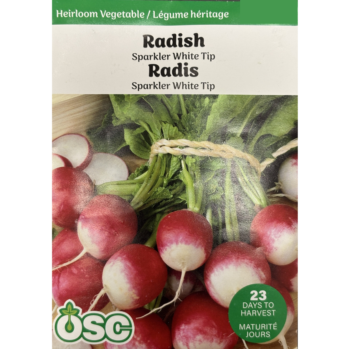 OSC Seeds Radish Sparkler White Tip Pkg.