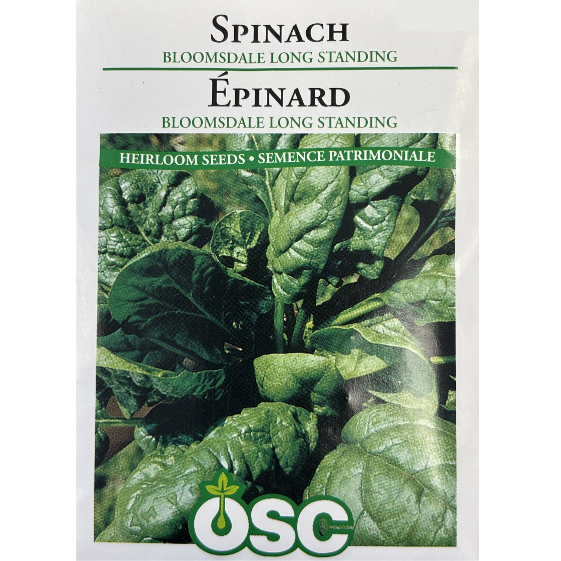 OSC Seeds Spinach Bloomsdale Long Standing Pkg.