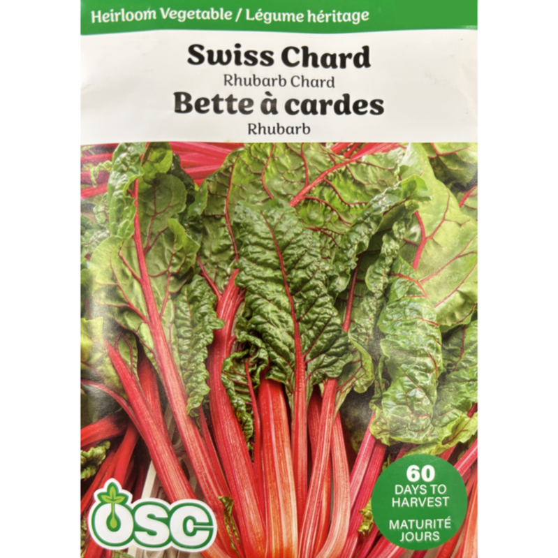 OSC Seeds Swiss Chard Rhubarb Pkg.