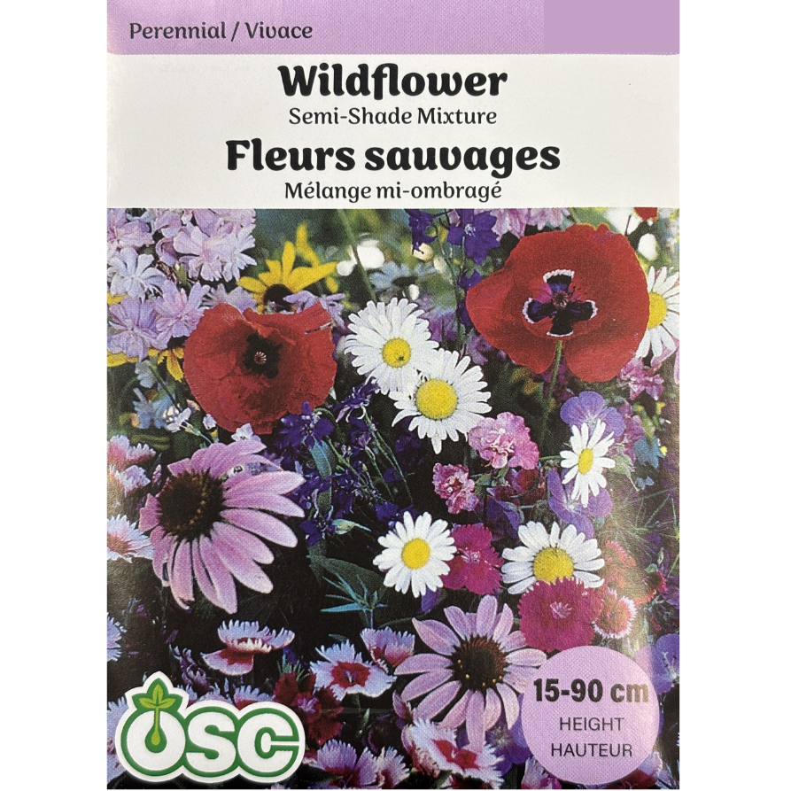 OSC Seeds Mix Wildflowers Semi-Shade Pkg.