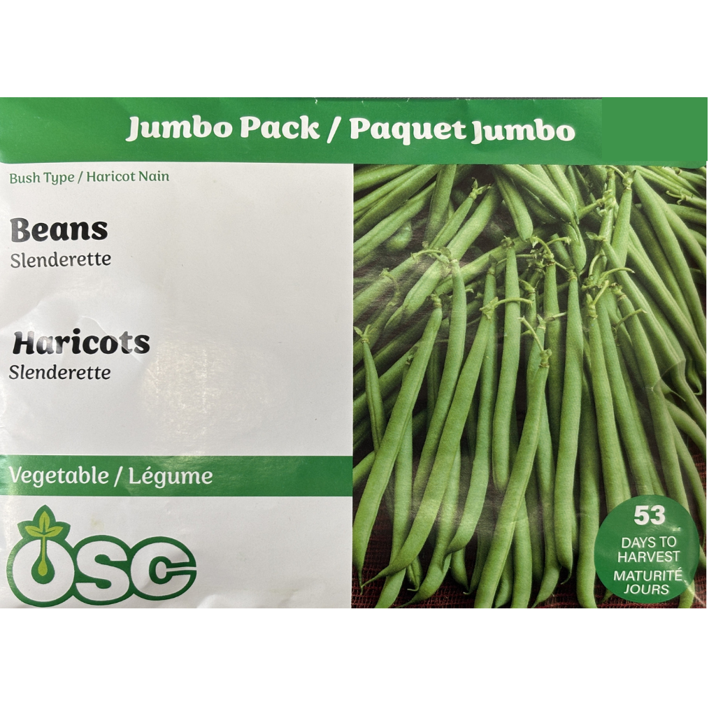 OSC Seeds Beans Slenderette Pkg.