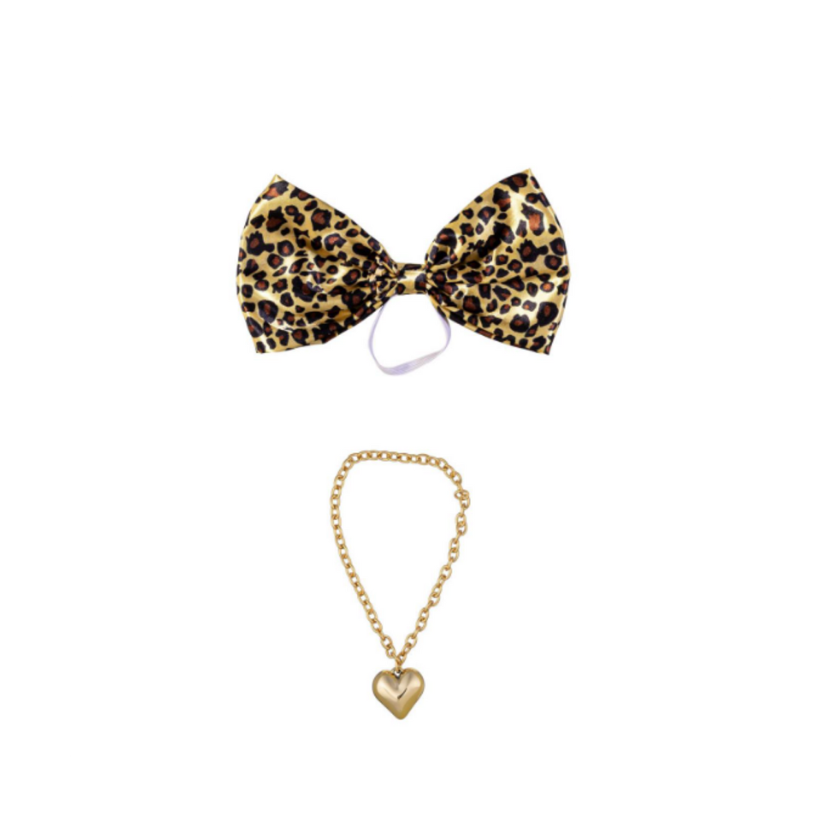 Giddy Accessory 'Leopard Giant Bow' Set
