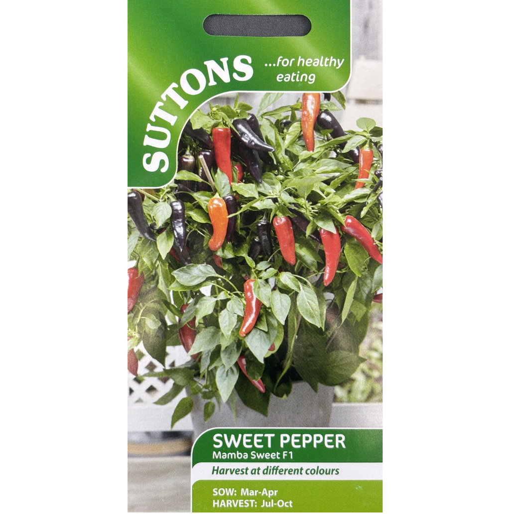 Suttons Seed Pepper Mamba Sweet F1 Pkg.