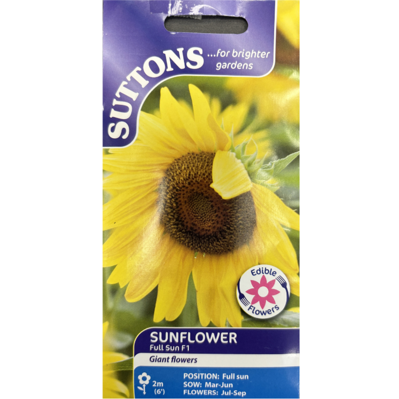 Suttons Seed Sunflower F1 Full Sun Pkg.
