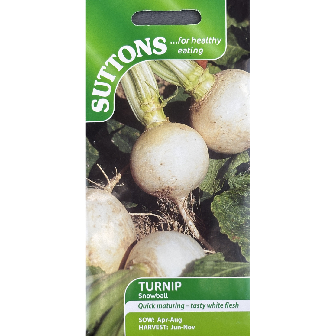 Suttons Seed Turnip Snowball Pkg.