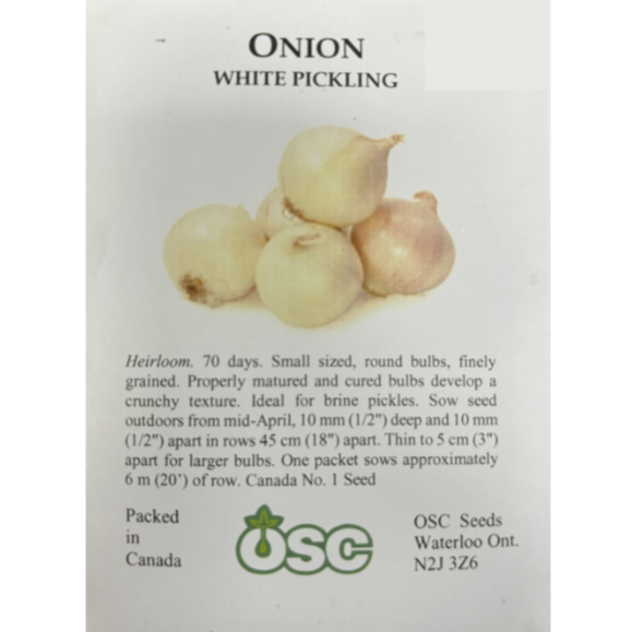 OSC Seeds Onion White Pickling Pkg.