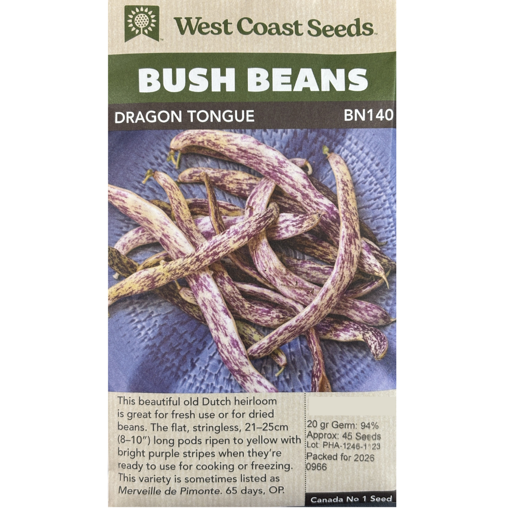 West Coast Bean Dragon Tongue