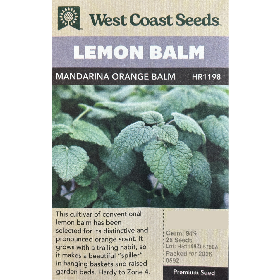 West Coast Lemon Balm Pkg.