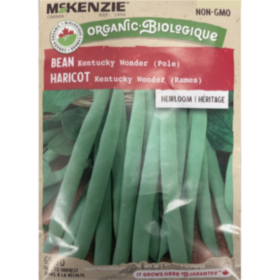 McKenzie Organic Seed Bean Kentucky Wonder Pole Pkg.