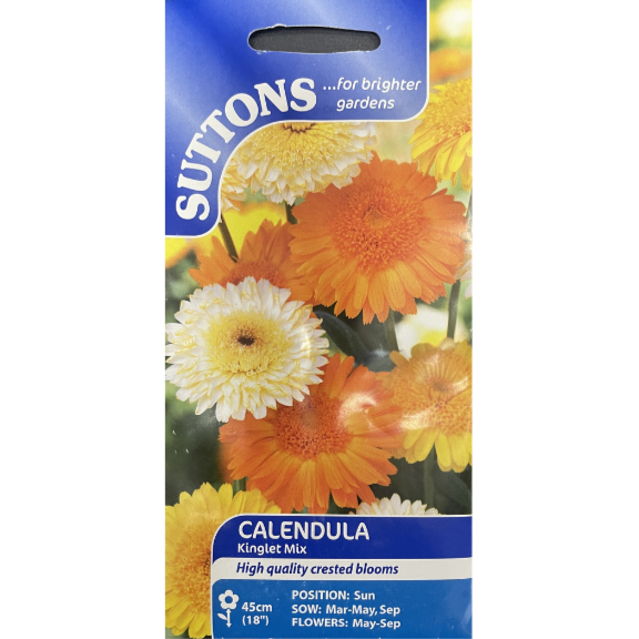 Suttons Seed Calendula Kinglet Mix Pkg.