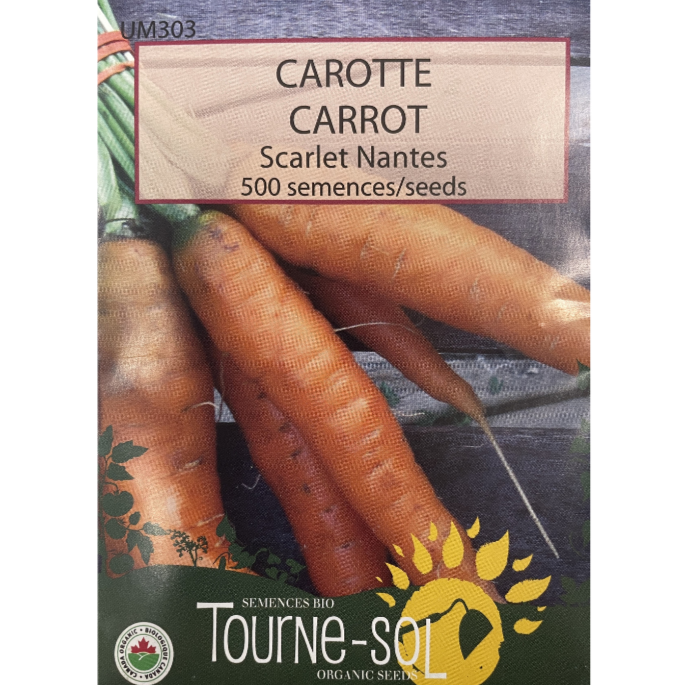 Tourne-Sol Carrot Scarlet Nantes Pkg.